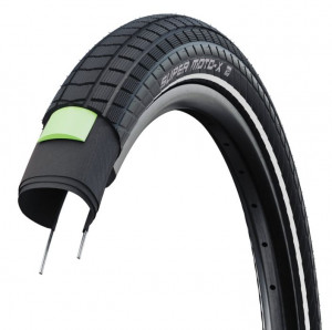 Велопокрышка Schwalbe 26x2.40 (62-559) 05-11101381.01 SUPER MOTO-X Perf GreenGuard SnakeSkin B/B-SK+RT HS439 DC 67EPI 40B (2-4Bar) 