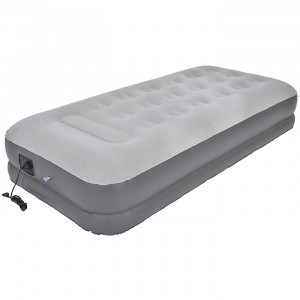 Кровать со встроенным эл. насосом JILONG HIGH RAISED TWIN 195х94х37 светло-серый 