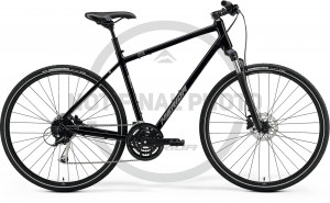 Велосипед Merida Crossway 100 28&quot; GlossyBlack/MattSilver Рама: XL (2022) 