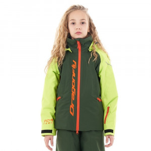 Куртка утепленная Dragonfly Gravity for Teen Green - Orange (2024) 