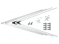 Комплект крепежа Sks для Bluemels: 2 стойки ASR, 2 V-стойки 380 мм серебр.