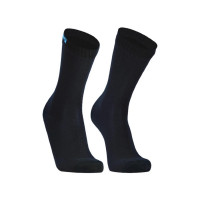 Водонепроницаемые носки DexShell Ultra Thin Crew черные/голубые DS683BLK