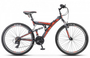 Велосипед Stels Focus MD 24&quot; 18-sp V010 красный/черный рама: 16&quot; (2021) 