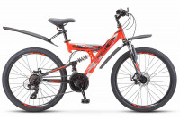 Велосипед Stels Focus MD 24" 18-sp V010 красный/черный рама: 16" (2021)