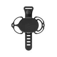 Держатель для смартфона Bone Run Tie Connect Kit 2 07-220910, универсальный, со страховочным ремешком, Garmin 4.7'-7.2", силикон, черный