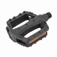 Педали FEIMIN FP-651, ось 9/16" со светоотражателями, пластиковые чёрные