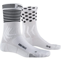 Носки X-Socks Bike Race 4.0 arctic white/dot/stripe W011