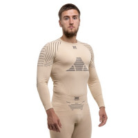 Водолазка мужская X-Bionic Invent 4.0 Shirt LG SL Men desert/anthracite M199