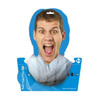 Бандана M-WAVE 5-715116 дыш. полиэстер с микрофиброй 24х48см б/шов. WHITE&STRIPES белая