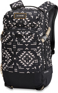 Сноубордический рюкзак Dakine Women's Heli Pro 20L Silverton Onyx (чёрный с бежевым орнаментом)