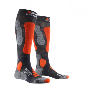 Носки X-Socks Ski Touring Silver 4.0 Anthracite Melange/Orange Fluo 