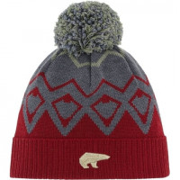 Шапка Eisbär Ziggy OS Pompon MÜ burgundy/anthracite/misty forest (30911-043)