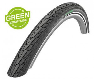 Велопокрышка Schwalbe 28x1.60 700x40C (42-622) 05-11101278 ROAD CRUISER K-Guard TwinSkin B/CO+RT HS484 GREEN 50EPI (3.5-6 Bar) 