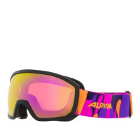 Очки горнолыжные Alpina Scarabeo JR Q-Lite Black-Pink Matt/Q-lite Pink Sph. S2 (2024)