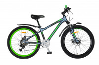 Велосипед Wind CodeX 24" серо-зеленый, рама: 13" (2022)