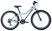 Велосипед Forward Twister 24 1.2 серебристый/синий (2021)