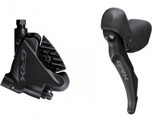 Ручка тормозная/шифтер Shimano GRX ST-RX600/BR-RX400, правый, на 11 скоростей, под дисковый тормоз, колодка с кулером 