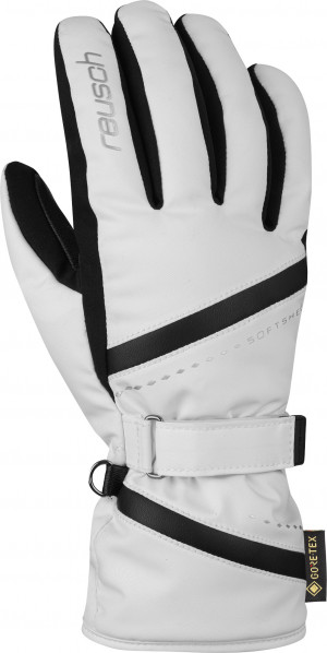 Перчатки горнолыжные Reusch Alexa GTX White/Black 