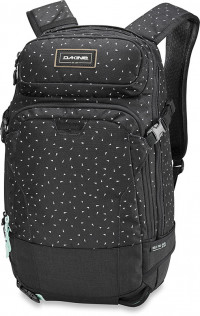 Сноубордический рюкзак Dakine Women's Heli Pro 20L Kiki (черно-серый в белую крапинку)