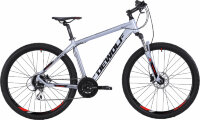 Велосипед DEWOLF TRX 20 27.5" серебристый серый/ярко-красный/черный Рама: 16" (2021)