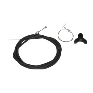 КОМПЛЕКТ Рубашка+тросик тормозной CLARKS CEGCK 3-610 BMX с &quot;мостиком&quot; 1500+1600мм, с заглушк. (инд. упаковка) черный 