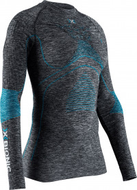 Термофутболка X-Bionic Energy Accumulator 4.0 Melange LG SL Women dark grey melange/water green G162
