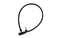 Замок тросовый Golden Key 80cm(31"), трос 6мм, в оплетке, 2 ключа, черный GK103.101