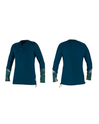 Гидромайка женская длинный рукав O'Neill WMS FRONT ZIP L/S SUN SHIRT S20 (5403S GH8)