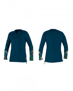 Гидромайка женская длинный рукав O&#039;Neill WMS FRONT ZIP L/S SUN SHIRT S20 (5403S GH8) 