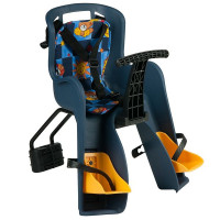 Кресло детское переднее GHBike GH-908E синее с разноцветным текстилем