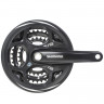 Система Shimano Altus M311, 170мм, квадрат, 48/38/28T, защита черный - Система Shimano Altus M311, 170мм, квадрат, 48/38/28T, защита черный