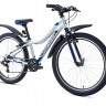 Велосипед Forward Twister 24 1.0 серебристый/синий (2021) - Велосипед Forward Twister 24 1.0 серебристый/синий (2021)