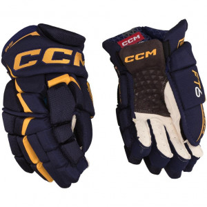 Перчатки CCM JetSpeed FT6 Pro JR navy/sunflower 