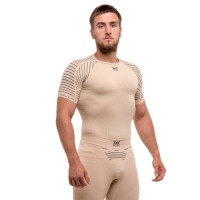 Футболка мужская X-Bionic Invent 4.0 Shirt SH SL Men desert/anthracite M199