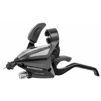 Шифтер/тормозная ручка Shimano Altus ST-EF500-L-2A левый, 3 скорости, 2 пальца, черный (2022)
