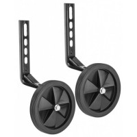Дополнительные колеса (черные) Stels HL-TW15 12"-20" с черными кронштейнами пластик/металл