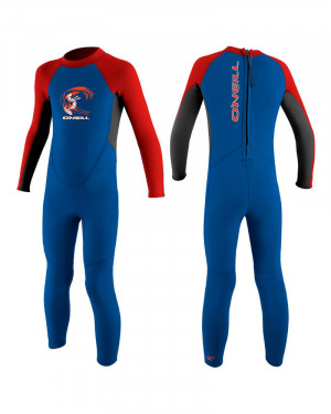 Гидрокостюм детский длинный O&#039;Neill Toddler Reactor-2 2MM Back ZIP Full Ocean/Graph/Red (2021) (4868 EJ9) 