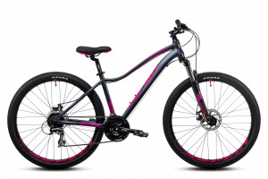 Велосипед Aspect ALMA 27.5 черно-розовый 16&quot; (2022) 