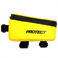 Велосумка на раму Protect с отделением для смартфона 19x10x10 см желтая