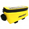 Велосумка на раму Protect с отделением для смартфона 19x10x10 см желтая - Велосумка на раму Protect с отделением для смартфона 19x10x10 см желтая