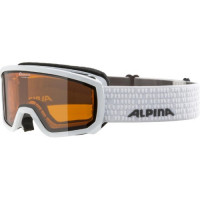 Очки горнолыжные Alpina Scarabeo JR White Matt/Orange S2 (2024)