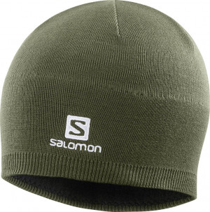 Шапка Salomon Beanie Olive Night (2022) 