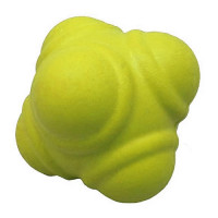 Мяч хоккейный Mad Guy Reaction Ball резиновый (7 см) желтый
