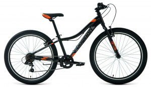 Велосипед Forward Twister 24 1.2 черный/оранжевый (2021) 