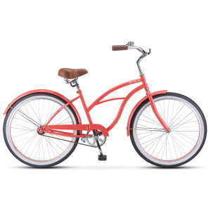 Велосипед Stels Navigator-110 Lady 26&quot; 1-sp V010 розовый-коралл рама 17 (2019) 