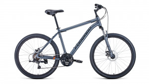 Велосипед Forward HARDI 26 2.1 disc серый\черный (2021) 