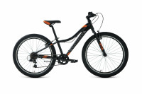 Велосипед Forward Twister 24 1.0 черный/оранжевый (2021)