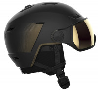 Шлем с визором Salomon Pioneer LT Visor Sigma Black/Grey SR (2022)