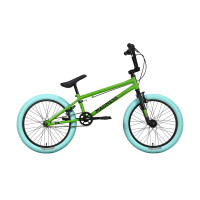 Велосипед Stark Madness BMX 1 зеленый/черный/голубой (2023)