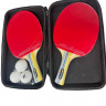 Набор для настольного тенниса MK T.T. Racket 5 stars (ракетки 2 шт., мяч 3 шт., формованный чехол) - Набор для настольного тенниса MK T.T. Racket 5 stars (ракетки 2 шт., мяч 3 шт., формованный чехол)